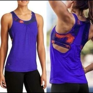 Athleta Vibrant violet Tank top built in bra XS